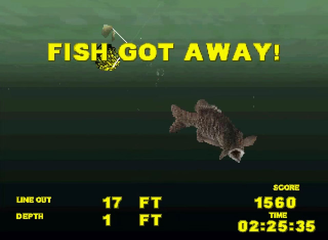 trophy bass fishing game 1996
