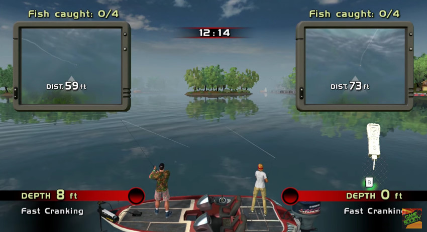 bass pro wii fishing game